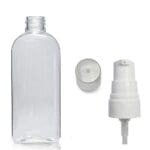 100ml Clear Oval Bottle With Lotion Pump