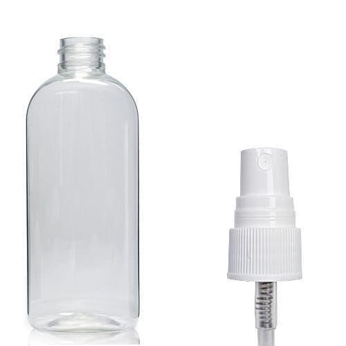 100ml Clear Oval Bottle With Spray