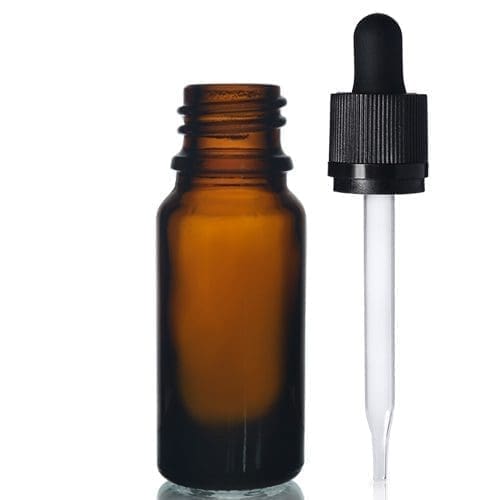 10ml Amber Dropper Bottle With Child Resistant Pipette