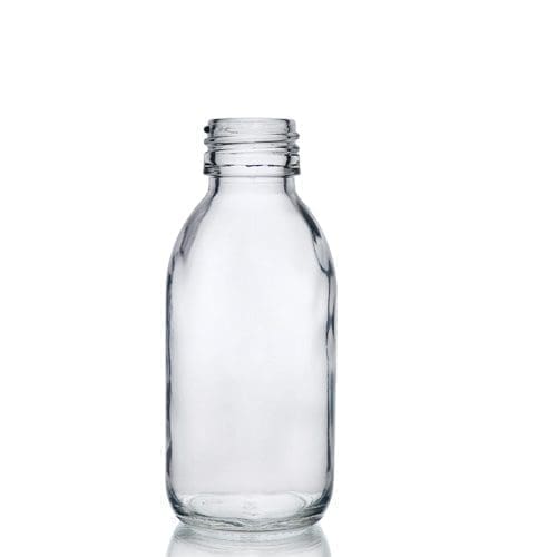 125ml Clear Glass Syrup Bottle Ampulla LTD 0161 367 1414