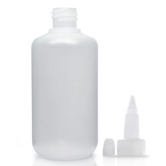 125ml Plastic Round Bottle & Spout Cap