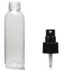 150ml Clear PET Boston Bottle & Atomiser Spray