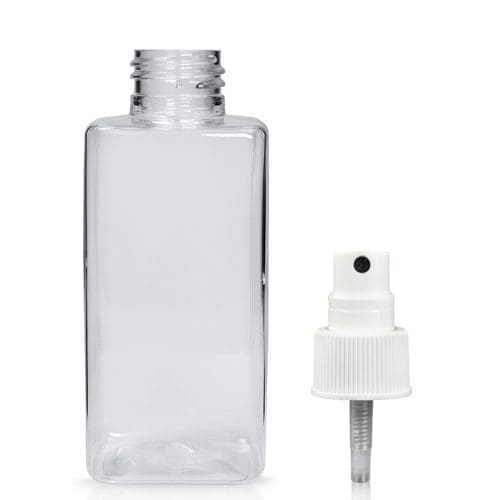 150ml Square Plastic Bottle With Metal Cap