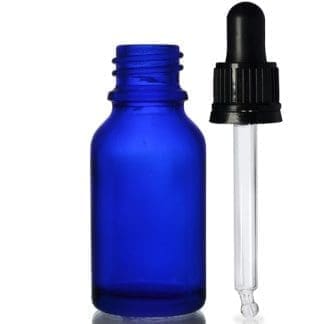 15ml Blue Dropper Bottle With Glass Pipette