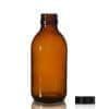 200ml Amber Glass Syrup Bottle & Polycone Cap