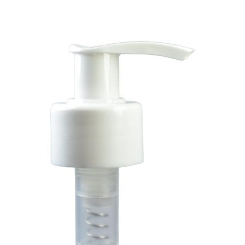 28mm White Plastic Lotion Pump Ampulla Ltd 0161 367 1414