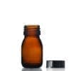 30ml Amber Glass Syrup Bottle & PP Screw Cap