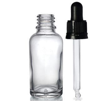 30ml Clear Dropper Bottle With Glass Pipette