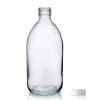 500ml Clear Glass Syrup Bottle & Polycone Cap