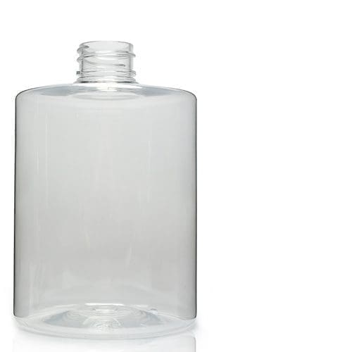 500ml Clear PET Plastic Cylindrical Bottle