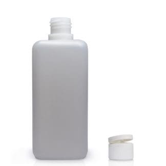 500ml Square Plastic Bottle And Flip Top Cap