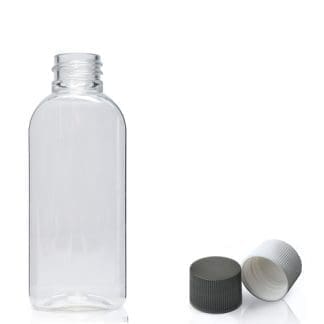 50ml Plastic Oval Bottle & 20mm Plastic Cap