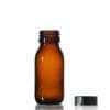 60ml Amber Glass Syrup Bottle & PP Screw Cap