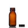60ml Amber Glass Syrup Bottle & Polycone Cap