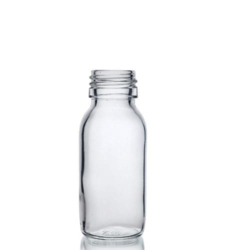 60ml Clear Glass Syrup Bottle