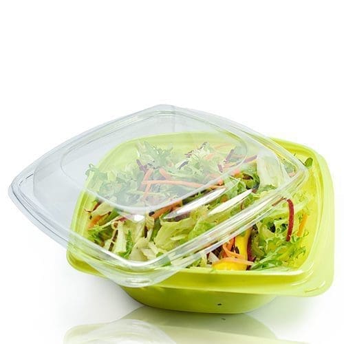1000cc plastic salad bowl with lid