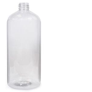 1l Clear Boston PET Plastic Bottle