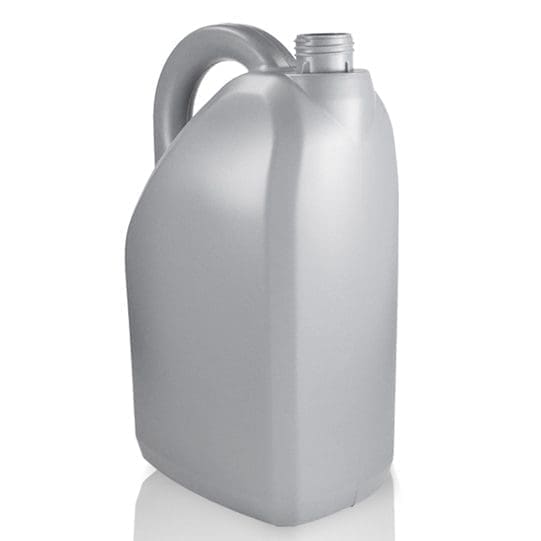 5 Litre Gemstar Silver Plastic Jerry Can