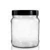 1000ml Clear Plastic Jar With Induction Heat Seal Lid