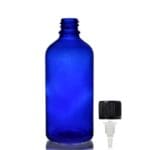 100ml Blue Glass Dropper Bottle w CRC Dropper Cap