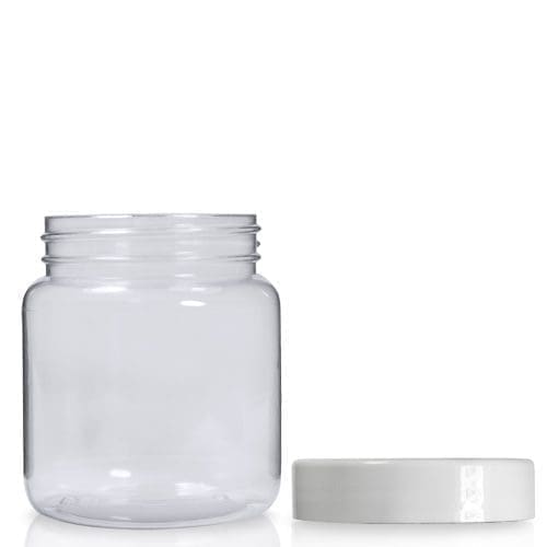 100ml Clear PVC Screw Top Jar With Lid Ampulla Ltd 0161 367 1414