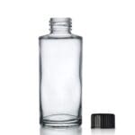 100ml Glass Simplicity Bottle w Black Screw Cap