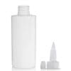 100ml White PET Plastic Bottle & Spout Cap