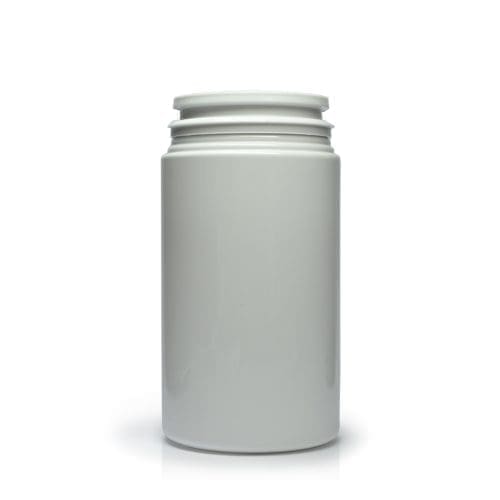100ml White Plastic Pill Jar