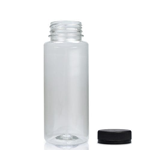 Wholesale clear 200ml glass juice bottle with lid bulk