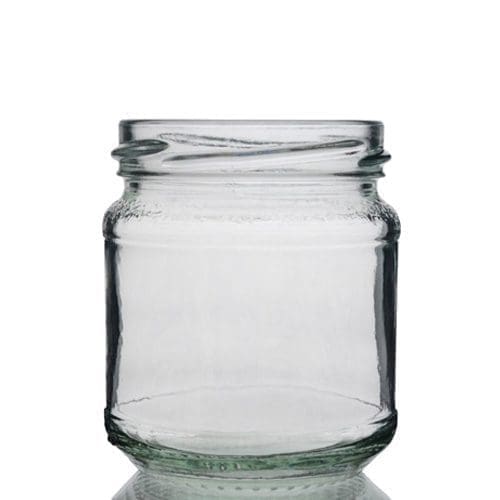 1/2lb Clear Glass Honey Jar Ampulla LTD 0161 367 1414