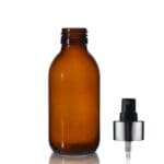 150ml Amber medicine bottle with spray