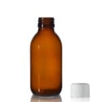 150ml Amber medicine bottle with child resistant cap