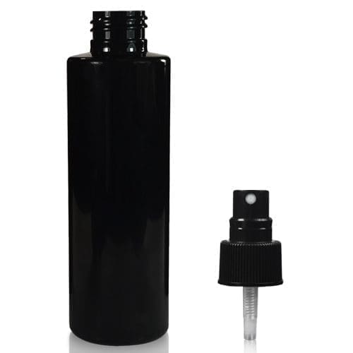 150ml Black Plastic Spray Bottle