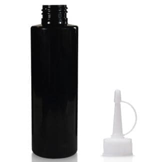 150ml Black Plastic Bottle With Spout Cap