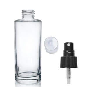 150ml Clear Glass Simplicity Bottle & Atomiser Cap