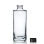 150ml Glass Simplicity Bottle w Black Screw Cap