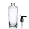 150ml Clear Glass Simplicity Bottle & Silver Lotion Pump