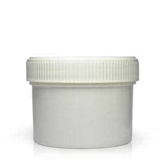 150ml White Screw Top Jar With 70mm Lid