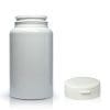 150ml White Plastic Pill Jar With Snap-Hinged Cap
