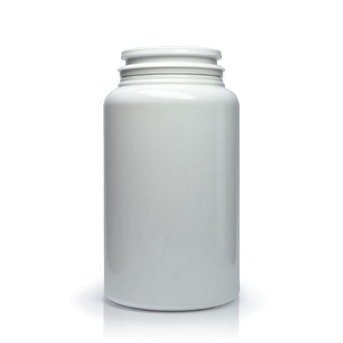 150ml White Plastic Pill Jar