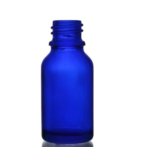 15ml Blue Glass Dropper Bottle w No Cap
