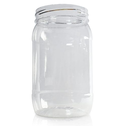 2 litre glass jars with plastic lids