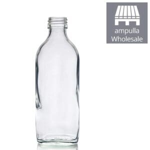 200ml Clear Flask Bottles bulk