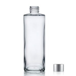200ml Glass Simplicity Bottle w Silver Diffuser