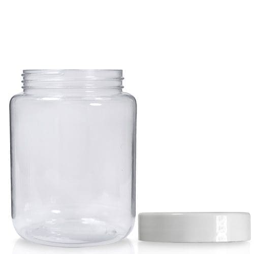 225ml Clear screw top jar With Lid UK Plastic Packaging Supplier