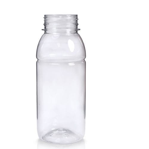 Plastic shop juice bottles