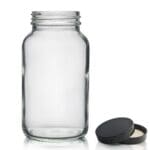 250ml Clear Pharmapac Jar w lid
