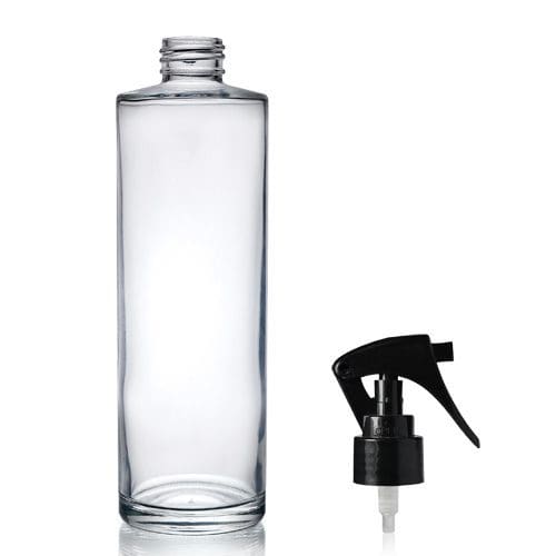 250ml Glass Simplicity Bottle w Black Mini Trigger
