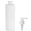 250ml White PET Plastic Bottle & Lotion Pump