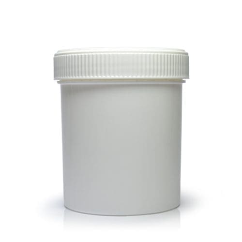 250ml White Screw Top Jar With 70mm Lid